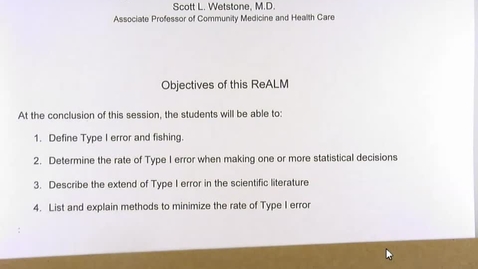 Thumbnail for EBDM 5b Type I Error and Fishing