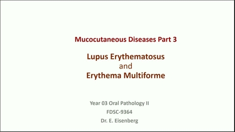 Thumbnail for FDSC-9364 OP-05 Mucocutaneous Diseases III - Lichen planus &amp; lichenoid lesions (9.15.22)