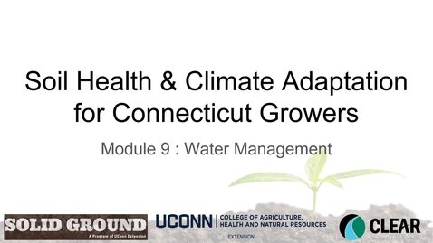 Thumbnail for Module 9 - Water Management