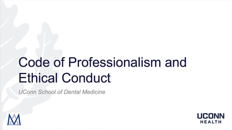 Thumbnail for entry SDM Code of Professionalism and Ethical Conduct