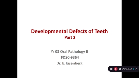 Thumbnail for OP-15  Developmental Dental Defects II