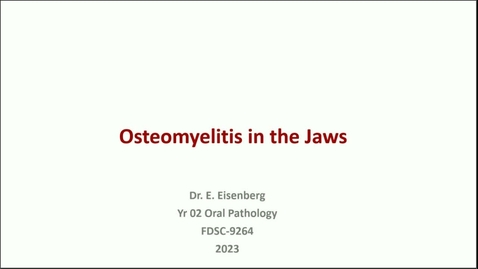Thumbnail for entry FDSC 9264 OP23-14 Osteomyelitis