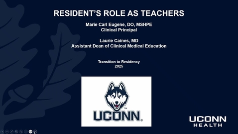 Thumbnail for Residents as Educators