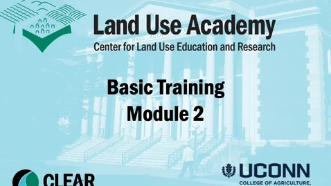 Thumbnail for Land Use Academy - Basic Training Module 2