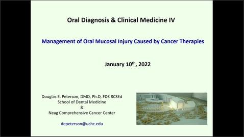 Thumbnail for entry Oral Diagnostic&amp;Clinical Medicine IV 1_10_2022.mp4