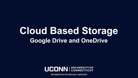 Thumbnail for entry Cloud Based Storage