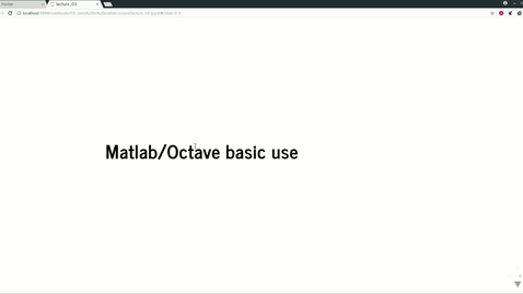 Thumbnail for entry 03_matlab-octave use.mp4 - Quiz