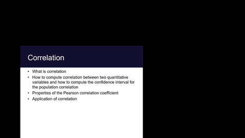 Thumbnail for Module 6.1 Correlation