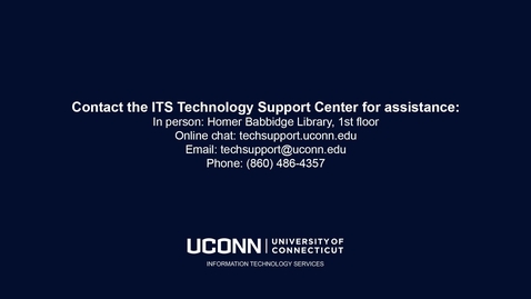 Thumbnail for Get IT Help at techsupport.uconn.edu