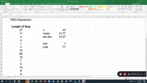 Thumbnail for Health Care by the Numbers - Length of Stay  Variable