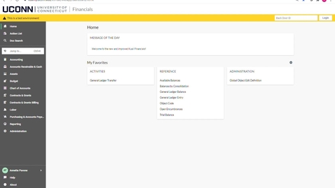 Thumbnail for Navigating  KFS Financials