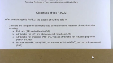 Thumbnail for EBDM 4 Calculation of binomial outcome measures