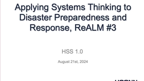 Thumbnail for Applying Systems Thinking to Disaster Preparedness and Response (CC edit)