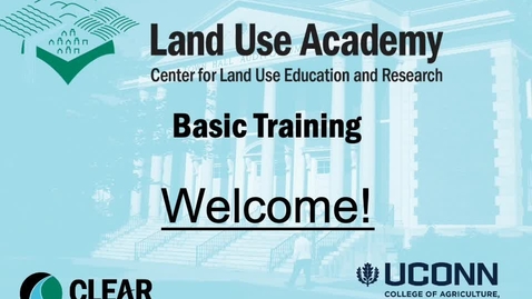 Thumbnail for entry Land Use Academy  - Basic Training Module 1