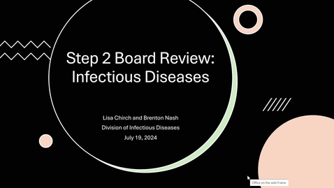 Thumbnail for 2024 ACPS: Adult Infectious Diseases &amp; Antibiotics (07.19.24)