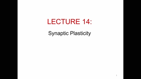 Thumbnail for Lecture 14