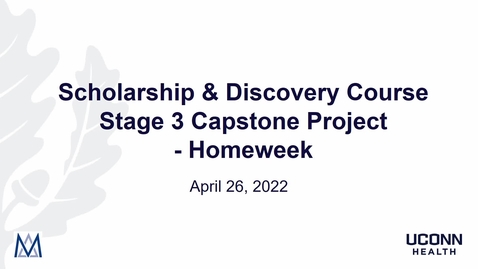Thumbnail for entry Homeweek 2022:  Scholarship (4.26.2022)