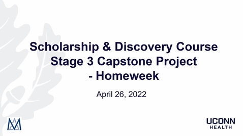 Thumbnail for Homeweek 2022:  Scholarship (4.26.2022)