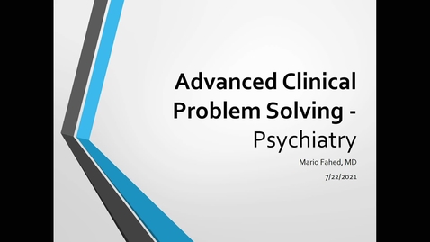 Thumbnail for ACPS '21 Psychiatry