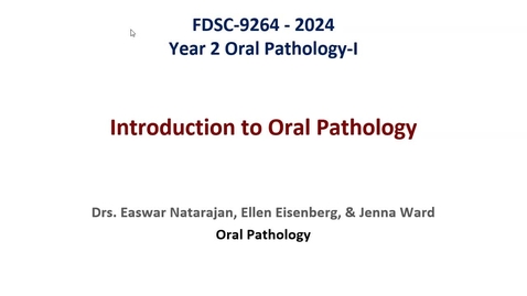 Thumbnail for OP01 and OP02 - Intro to Oral Path &amp; CPF I