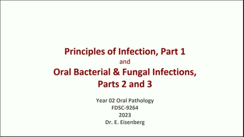 Thumbnail for FDSC 9264 OP23-09 Principles of Infection