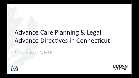 Thumbnail for entry Lazzarini-Advanced Care Planning and Legal Advance Directives