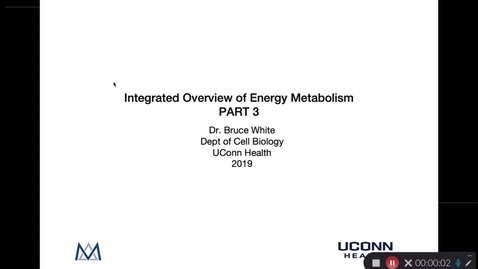 Thumbnail for entry Overview of Energy Metabolism Part 3
