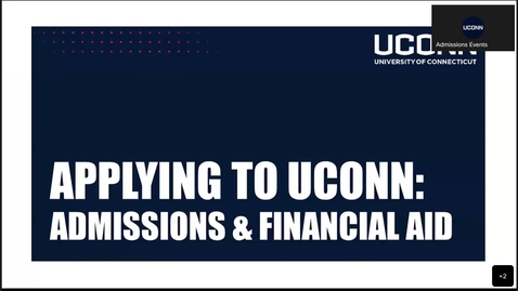 Thumbnail for entry Admissions &amp; Financial Aid Early Planning for Families