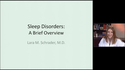 Thumbnail for entry Sleep Disorders