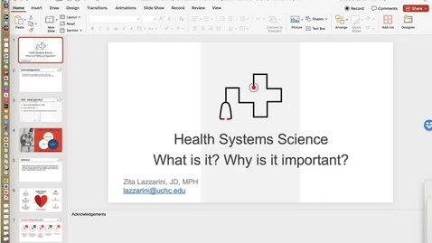 Thumbnail for Lazzarini-Health Systems Science-What is it?-07-21-24