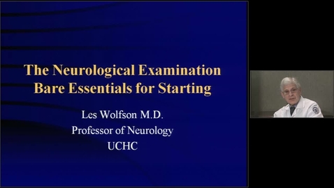 Thumbnail for The Neurological Examination Bare Essentials for Starting