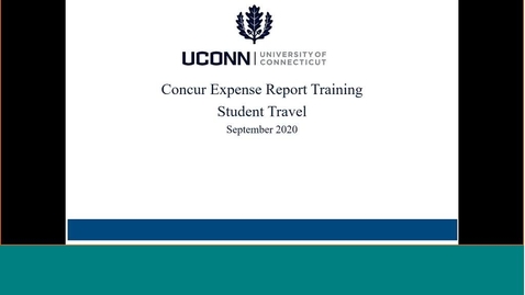 Thumbnail for Concur Student Travel - Non-Travel Expense report training