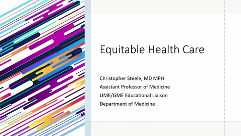 Thumbnail for Homeweek B: Equitable Health Care (4.24.23)