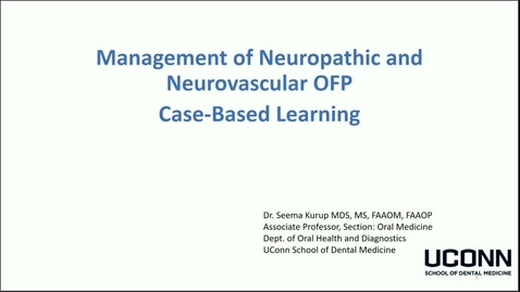 Thumbnail for FDSC-9459 03 Management of Neuropathic &amp; Neurovascular OFP (10.17.2022)