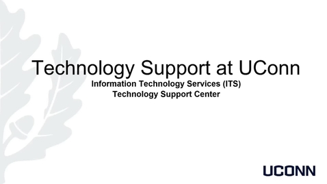 Thumbnail for Overview of ITS Services and Support