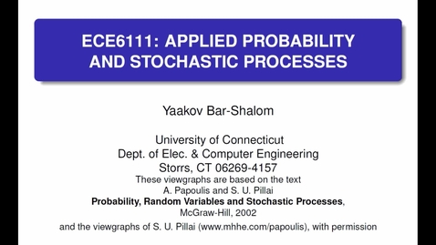 Thumbnail for ECE6111 - Lecture 07