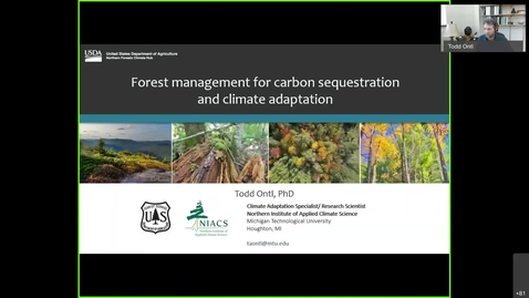 Thumbnail for entry Forest Management for Carbon Sequestration and Climate Adaptation (Right Tree for the Right Time Speaker Series)