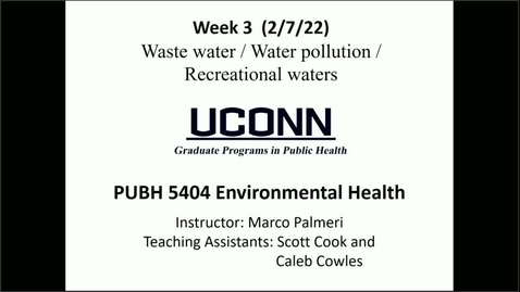 Thumbnail for entry PUBH 5404-F40: Solid Waste, Haz. Waste, Landfills &amp; Outdoor Air Pollution