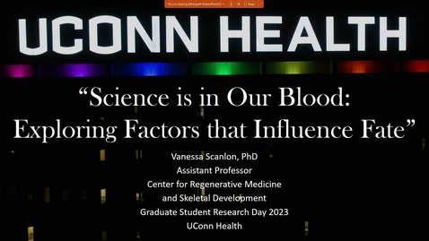 Thumbnail for entry BSGSRD ’23: 05 Keynote: Science is in our Blood: Exploring Factors that Influence Fate
