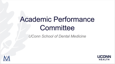 Thumbnail for entry SDM Academic Performance Committees