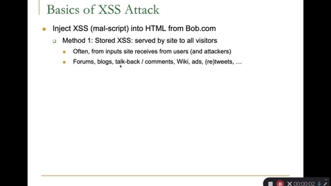 Thumbnail for entry Lab 6: Basics of XSS