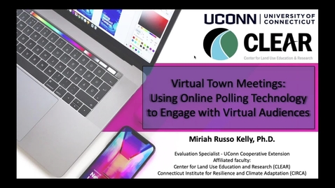 Thumbnail for Virtual Town Meetings: Using Online Polling Technology to Engage with Virtual Audiences