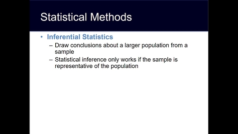 Thumbnail for Module 1.1 Summary Statistics: Part 1