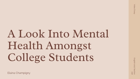 Thumbnail for Video Essay