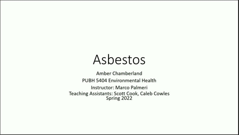 Thumbnail for PUBH 5404-F40 Environmental Health (4.18.2022)