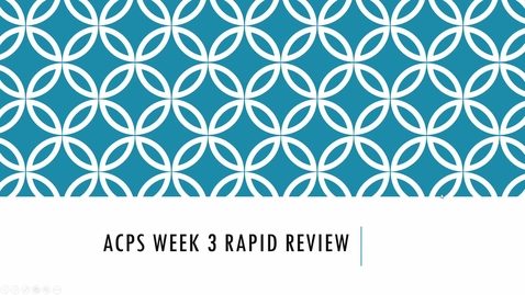 Thumbnail for ACPS '22: Rapid Review 7.14