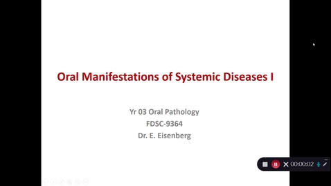 Thumbnail for OP-16 Oral Manifestations of Systemic Diseases Part I