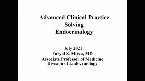 Thumbnail for ACPS '21 Endocrine Part 2