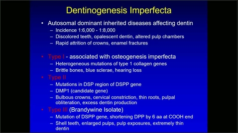 Thumbnail for Diseases associated with Dentinal tissue