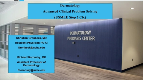 Thumbnail for ACPS '23: Dermatology